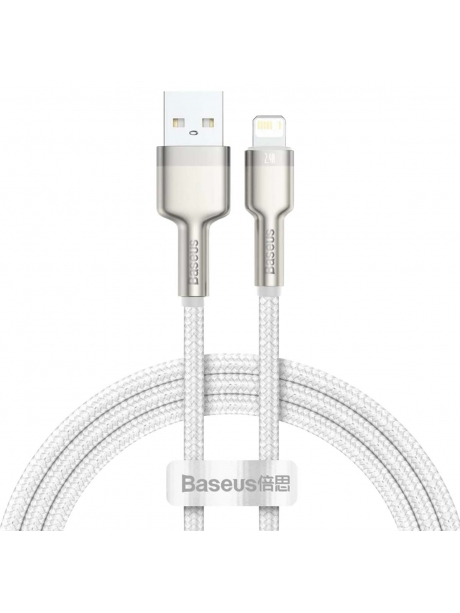 кабель передачи данных Baseus Cafule Series Metal Data Cable USB to IP 2.4A 1m white