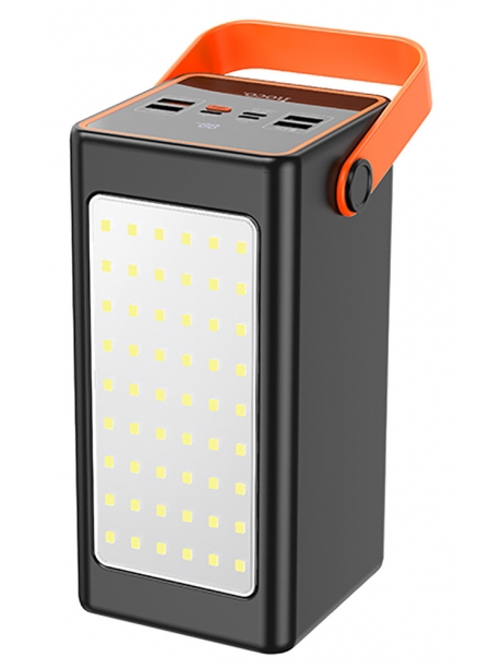 внешний аккумулятор со светильником Hoco J107 Super 22.5W universal power bank(90000mAh) black