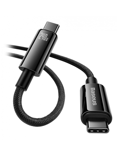 кабель для быстрой зарядки Baseus Tungsten Gold Fast Charging Data Cable Type-C to Type-C 240W 2m black