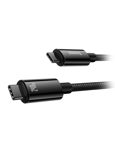 кабель для быстрой зарядки Baseus Tungsten Gold Fast Charging Data Cable Type-C to Type-C 240W 2m black