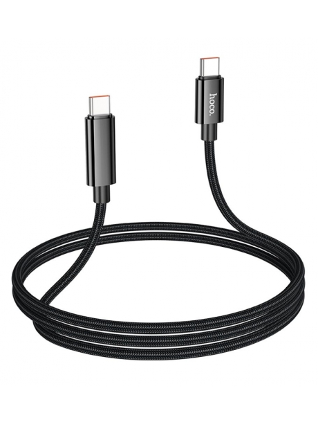 кабель для быстрой зарядки Hoco U125 Benefit 100W charging cable with display Type-C to Type-C black
