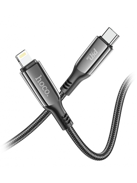 кабель для быстрой зарядки iPhone Hoco S51 Extreme PD charging data cable for iP black