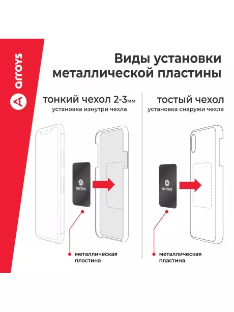 автомобильный держатель Arroys Vent-SM2 black