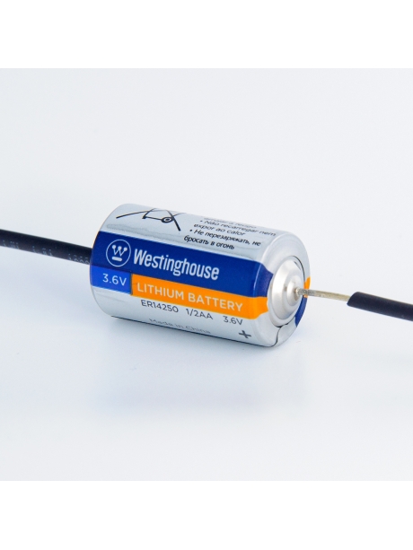 литиевые батарейки 3.6v Westinghouse ER 14250Y (1/2AA) axial wires 15шт. 