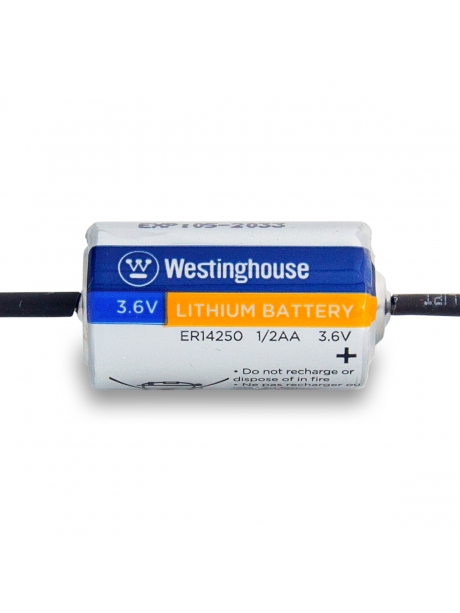 литиевые батарейки 3.6v Westinghouse ER 14250Y (1/2AA) axial wires 5шт. 