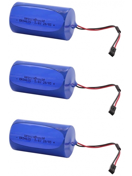 литиевые батарейки Westinghouse ER 34615BMD1 (D) connector 3шт. 