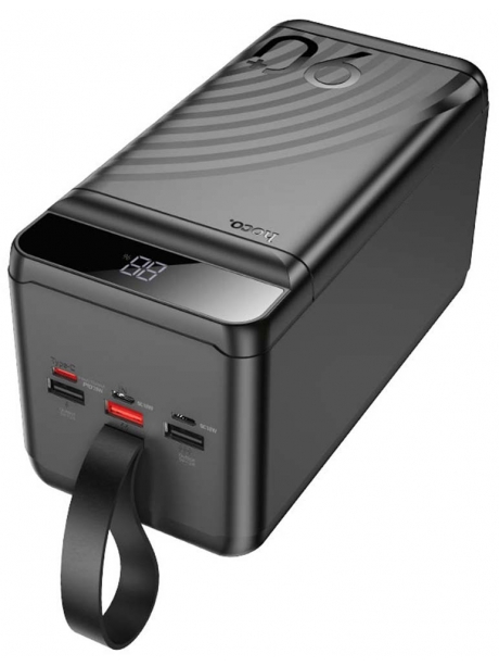 портативный аккумулятор повербанк Hoco J123D Element 22.5W+PD20W compatible power bank(90000mAh) black