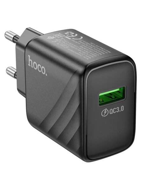 быстрое зарядное устройство Hoco CS21A Rich single port QC3.0 black