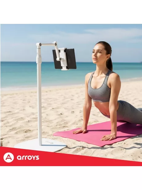 подставка напольная для планшета Arroys F-LU14 white