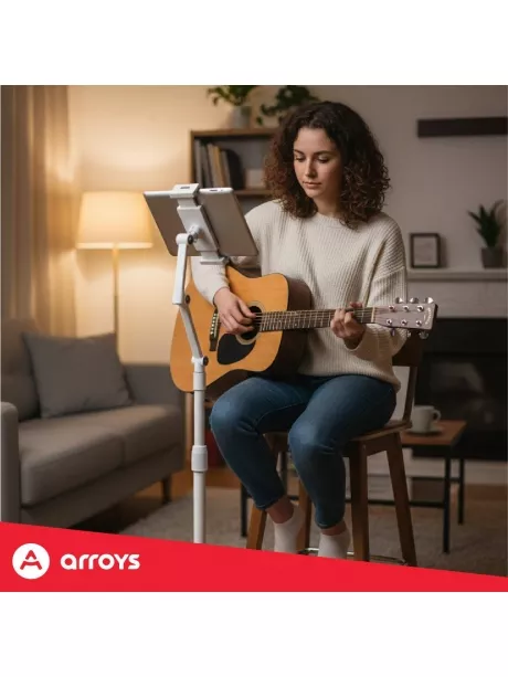 подставка напольная для планшета Arroys F-LU14 white