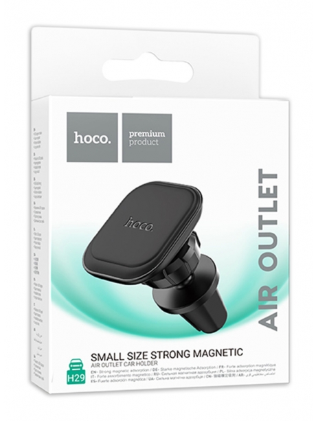 магнитный держатель на решетку вентиляции Hoco H29 Brilliant magnetic car holder (air outlet) black