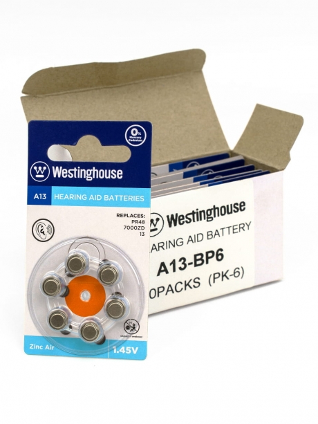 батарейка Westinghouse ZA13/PR48 60шт. 