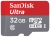 карта памяти SanDisk 32Gb microSDHC Class 10 Ultra 80Mb/s без адап 