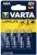батарейка Varta LR03/AAA LONGLIFE-4BL 