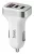 автомобильное зарядное устройство с дисплеем Hoco Z3 2USB LCD car charger white