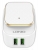 зарядное устройство с ночником LDNIO A2205 Touch LED lamp and 2 USB charger white gold