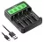 зарядное устройство для аккумуляторов POWXS PW-6754 черный
