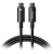 кабель для быстрой зарядки Baseus Tungsten Gold Fast Charging Data Cable Type-C to Type-C 240W 2m black