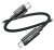 кабель для быстрой зарядки Hoco U125 Benefit 100W charging cable with display Type-C to Type-C black