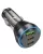 зарядка для телефона в машину Hoco NZ12D Lucky PD60W(2C1A) car charger transparent black