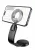 магнитный держатель MagSafe Hoco H71 Totem ring magnetic car holder (center console) black/metal gray
