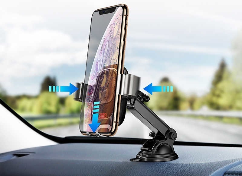автомобильный держатель с беспроводной зарядкой Baseus Smart Vehicle Bracket Wireless Charger (Adsorption)