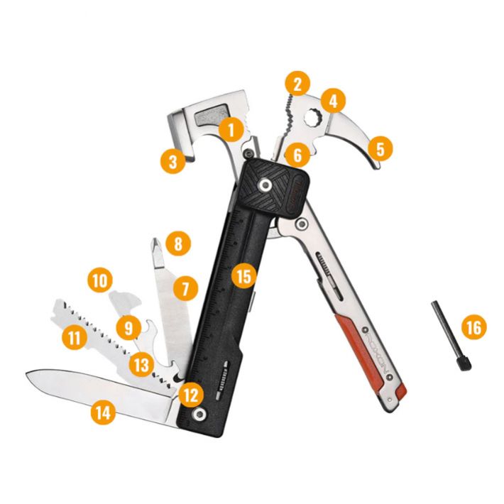 мультитул Roxon H1 Hammer Rhino 17-in-One