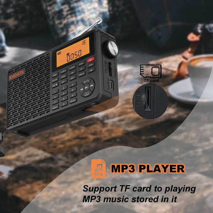 карманный радиоприемник XHDATA D-109 black по самой выгодной цене ...