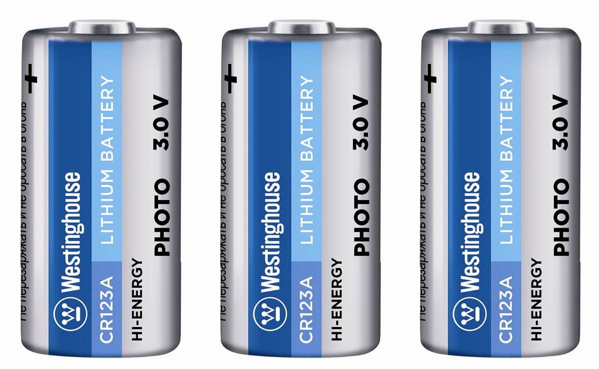 Westinghouse CR123A комплект из 3 элементов питания