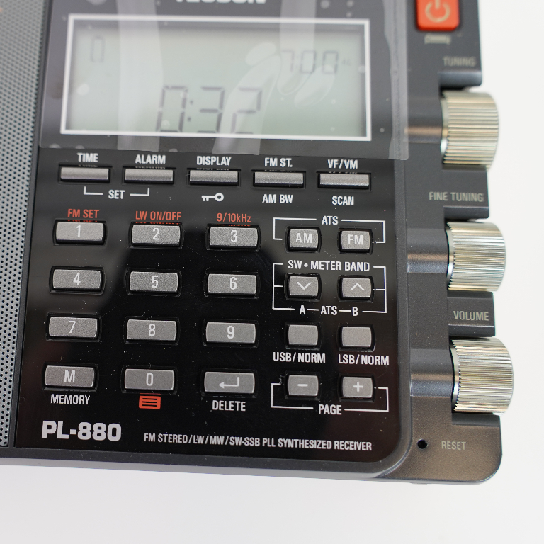 Кнопки управления Всеволнового радиоприемника Tecsun  PL-880 black